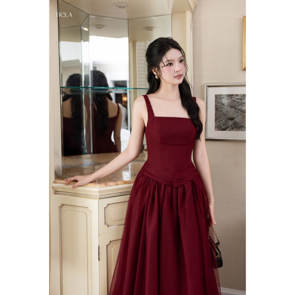 TIELA Đầm váy trơn dáng dài - Nancy Dress | BigBuy360 - bigbuy360.vn