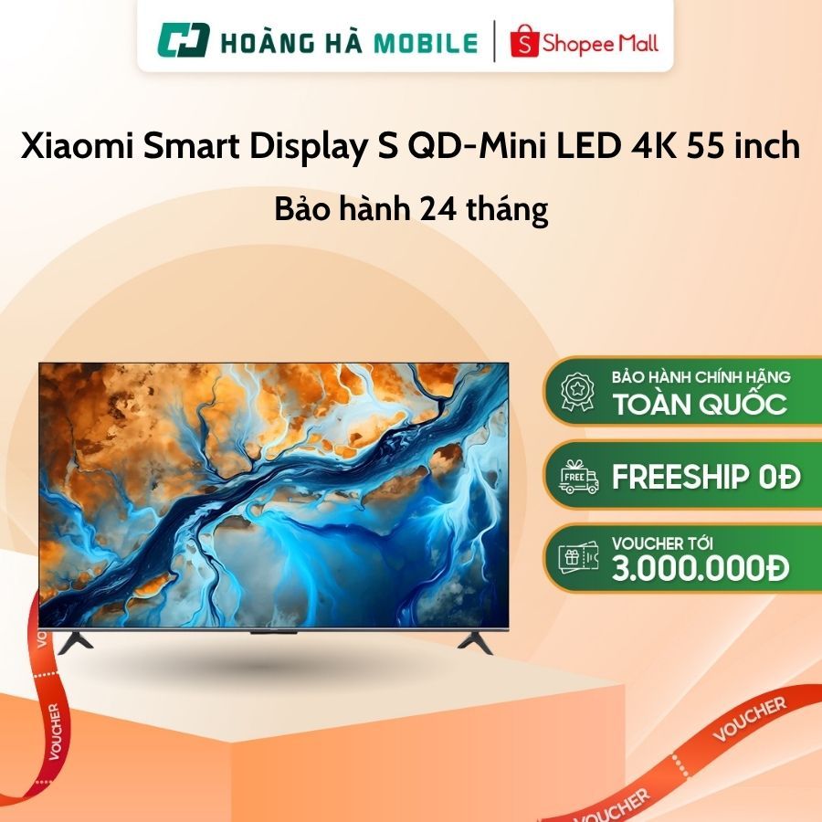 (Xả kho hàng trưng bày) Xiaomi Smart Display S QD-Mini LED 4K 55 inch L55MA-SPLEA - Chính hãng