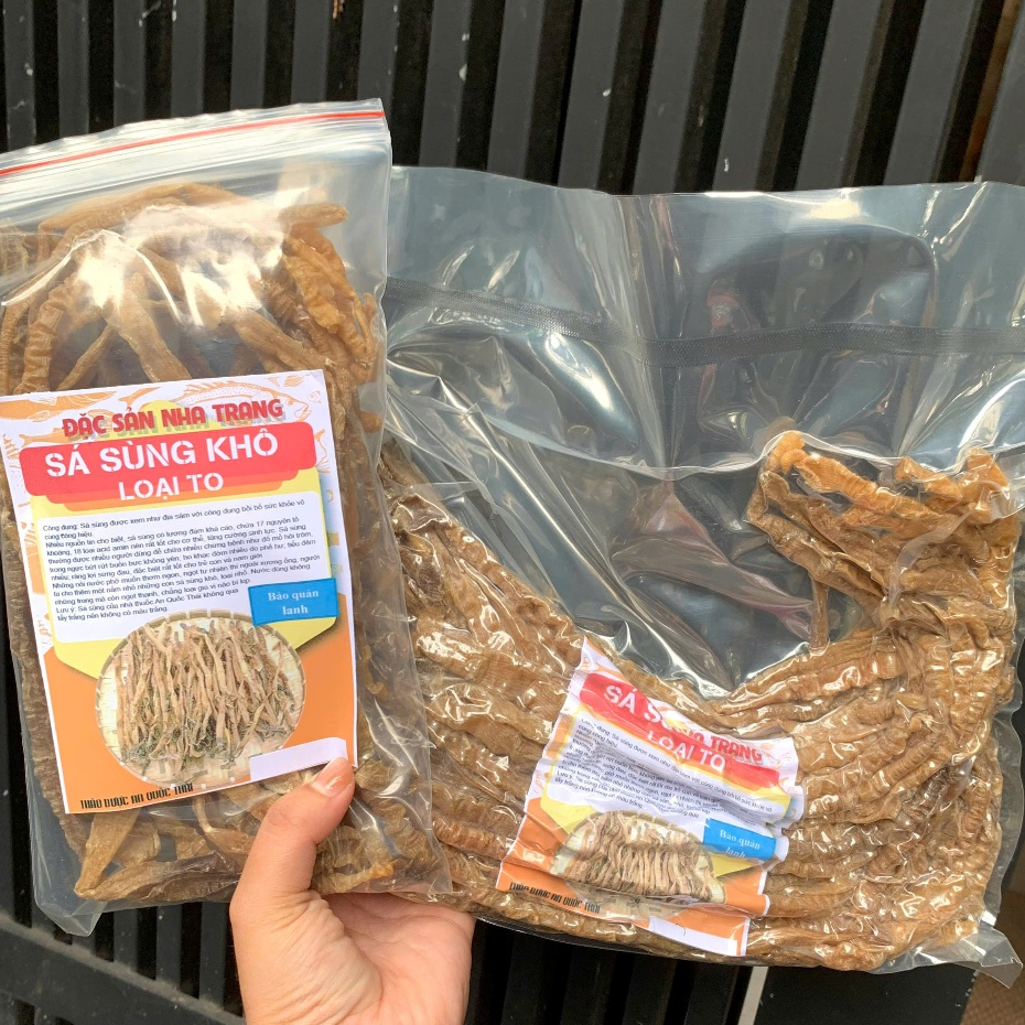 Sá Sùng Khô Nấu Phở 100g [Loại 1] Sạch Cát, Khô Sá Sùng Nấu Nước Lèo, Nước Dùng Siêu Ngon Ngọt