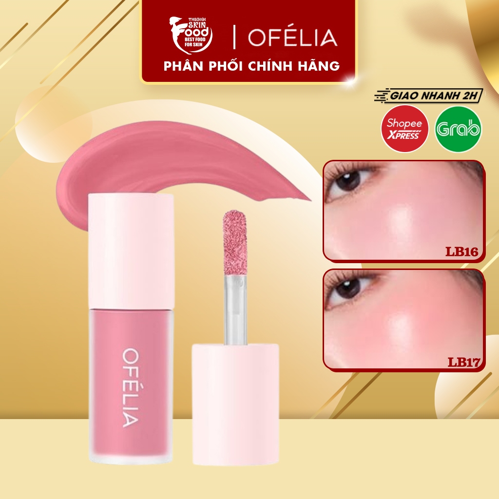 Má hồng dạng kem OFÉLIA cho đôi má hồng xinh Lolli Liquid Blush ThegioiSkinfood