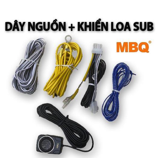 Phụ kiện dây loa sub ô tô MBQ 800E, 800DR, MBQ AW-10E, MBQ 10DR, giắc loa