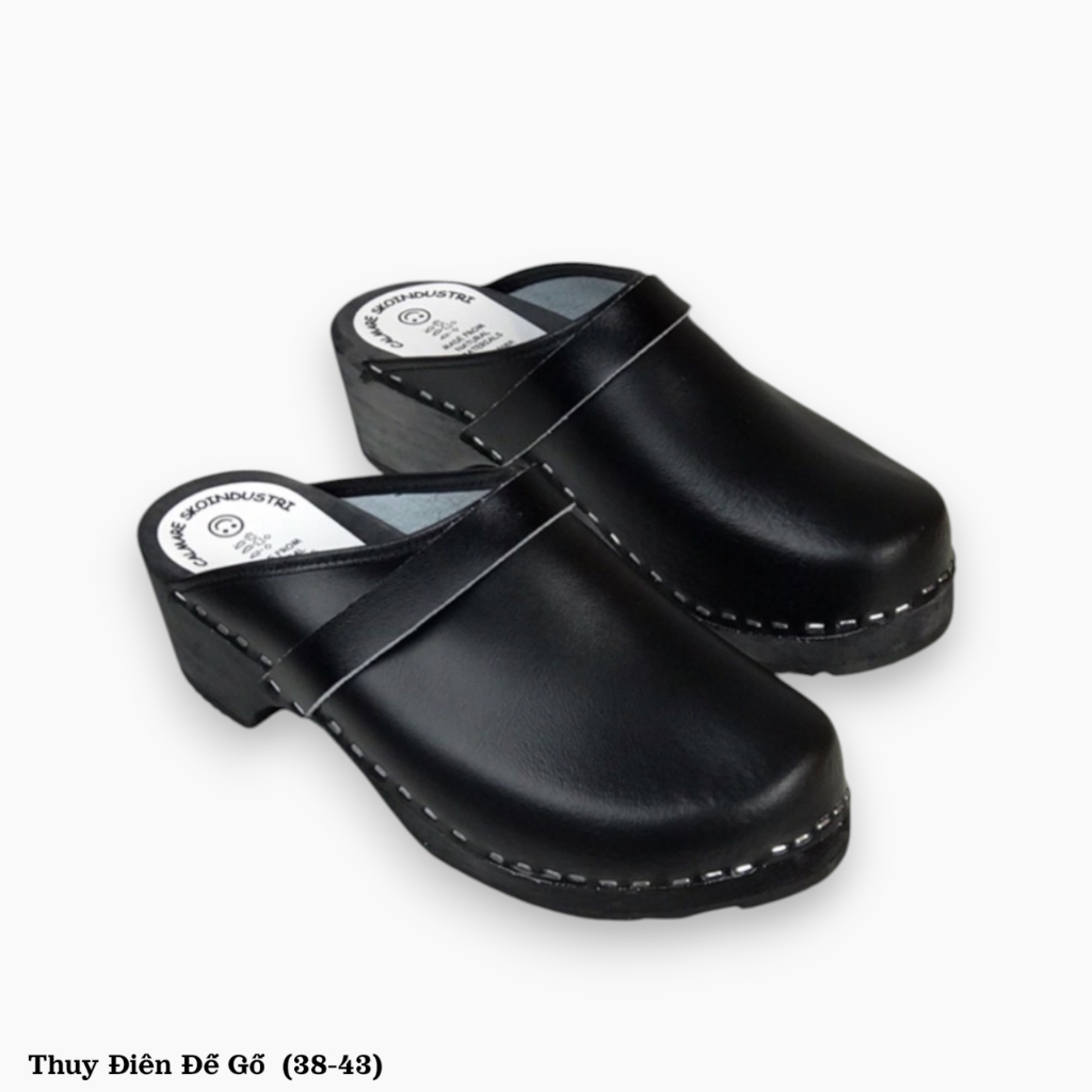 Sục nam Thụy Điển đế gỗ size 38-43 hàng thủ công handmade xách tay cao cấp