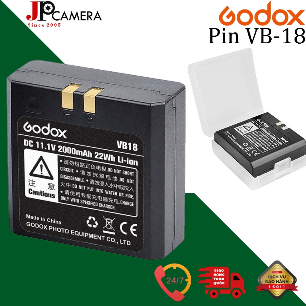 Pin sạc Godox VB18 cho Godox V860II/V860III