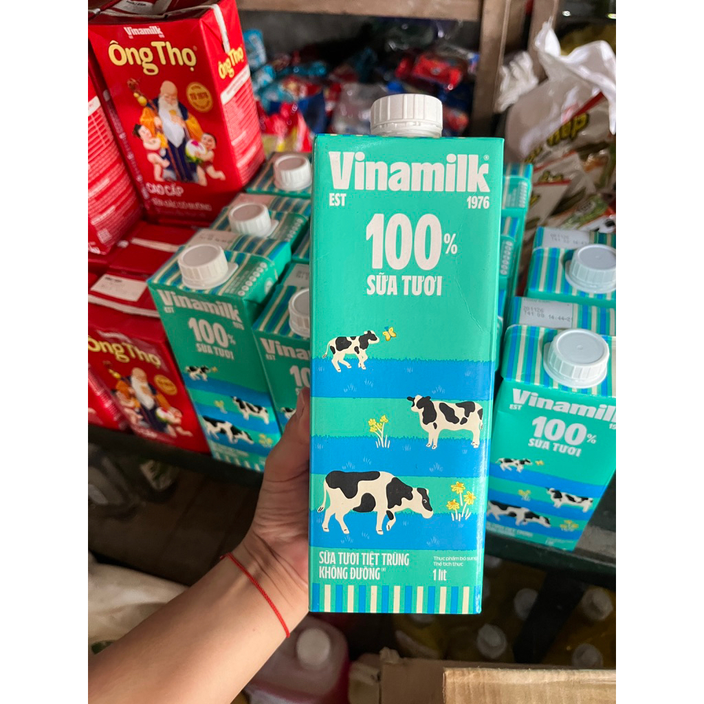 sữa tươi vinamilk không đường 1lít