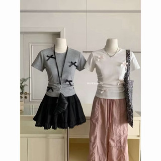[HJANQ CLOSET] Áo Thun BabyTee Nơ Wgwe QCCC