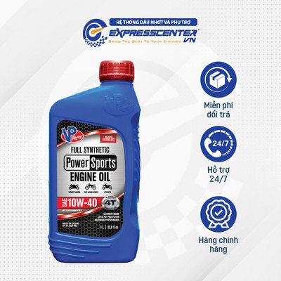 Dầu Nhớt Xe Số VP Powersports 4T Full Synthetic Ester Tech 10W40 1L
