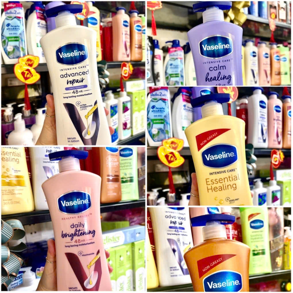 SỮA DƯỠNG THỂ VASELINE MỸ ALOE HEALTHY BRIGHT DAILY BRIGHTENING EVEN TONE 725ML