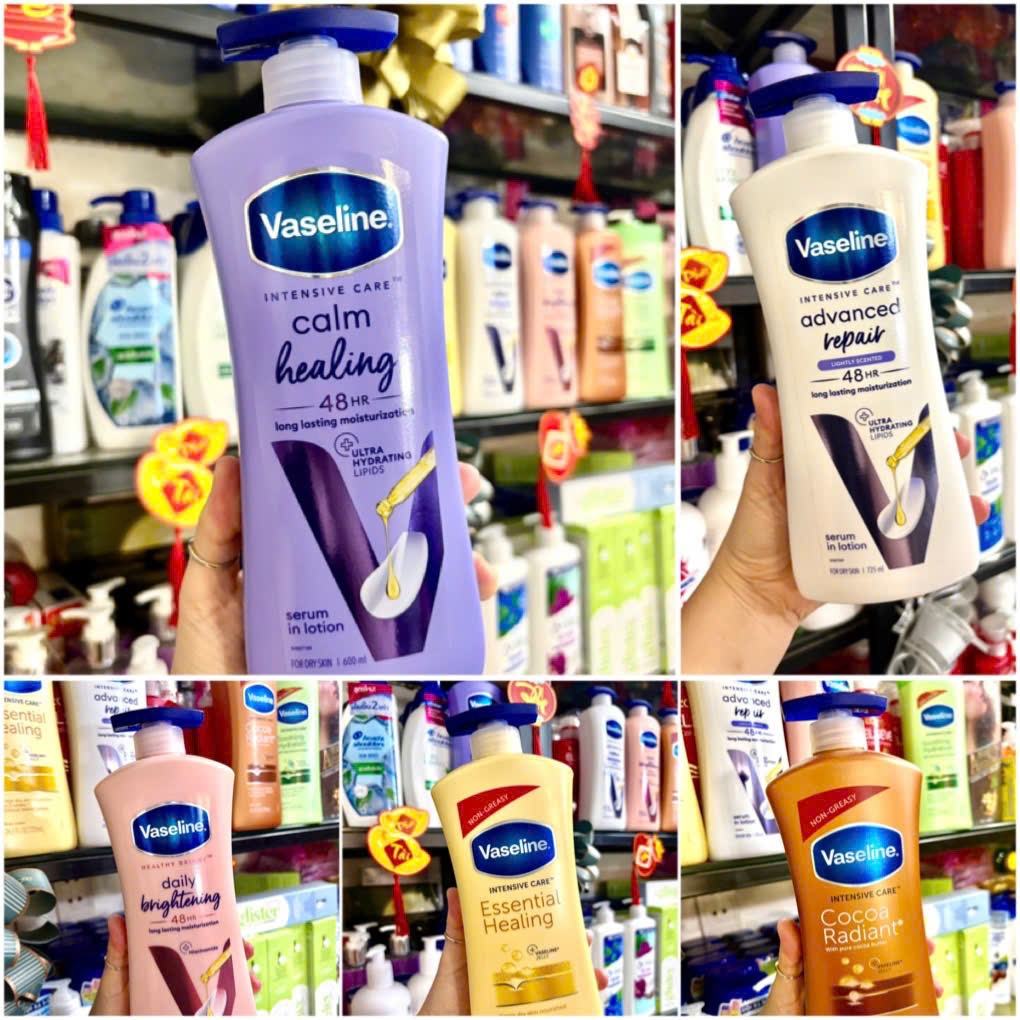 Sữa Dưỡng Thể Vaseline Cocoa Radiant With Pure Cocoa Butter Chuyên Dưỡng Ẩm Mềm Mịn Da 725ml - CHAI 
