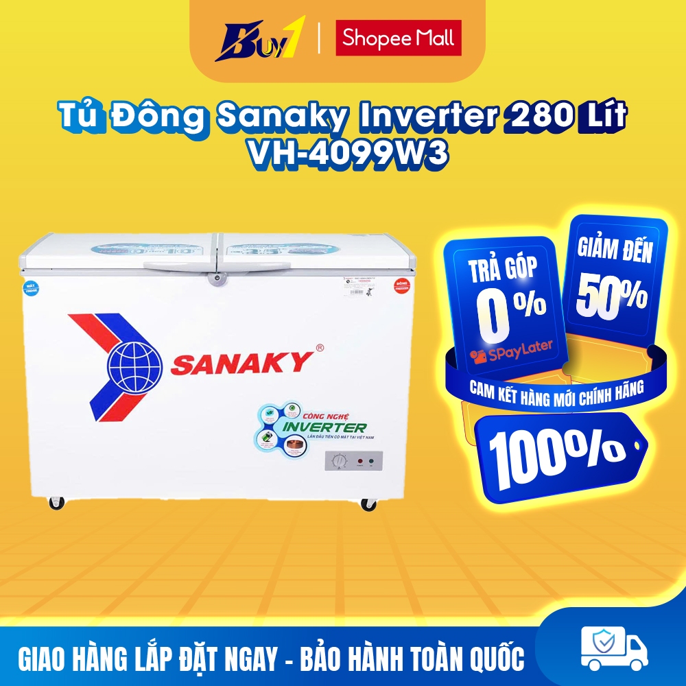 VH-4099W3 - Tủ đông Sanaky Inverter 280 lít VH-4099W3 - Hàng Chính Hãng