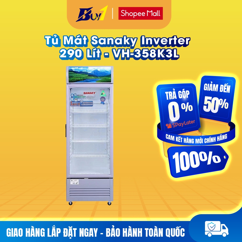 VH-358K3L - Tủ mát Sanaky Inverter 290 lít VH-358K3L - Hàng Chính Hãng