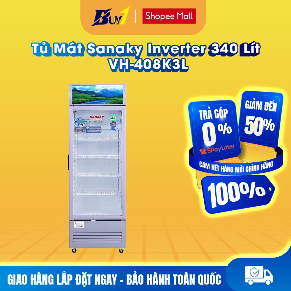 VH-408K3L - Tủ mát Sanaky Inverter 340 lít VH-408K3L - Hàng Chính Hãng