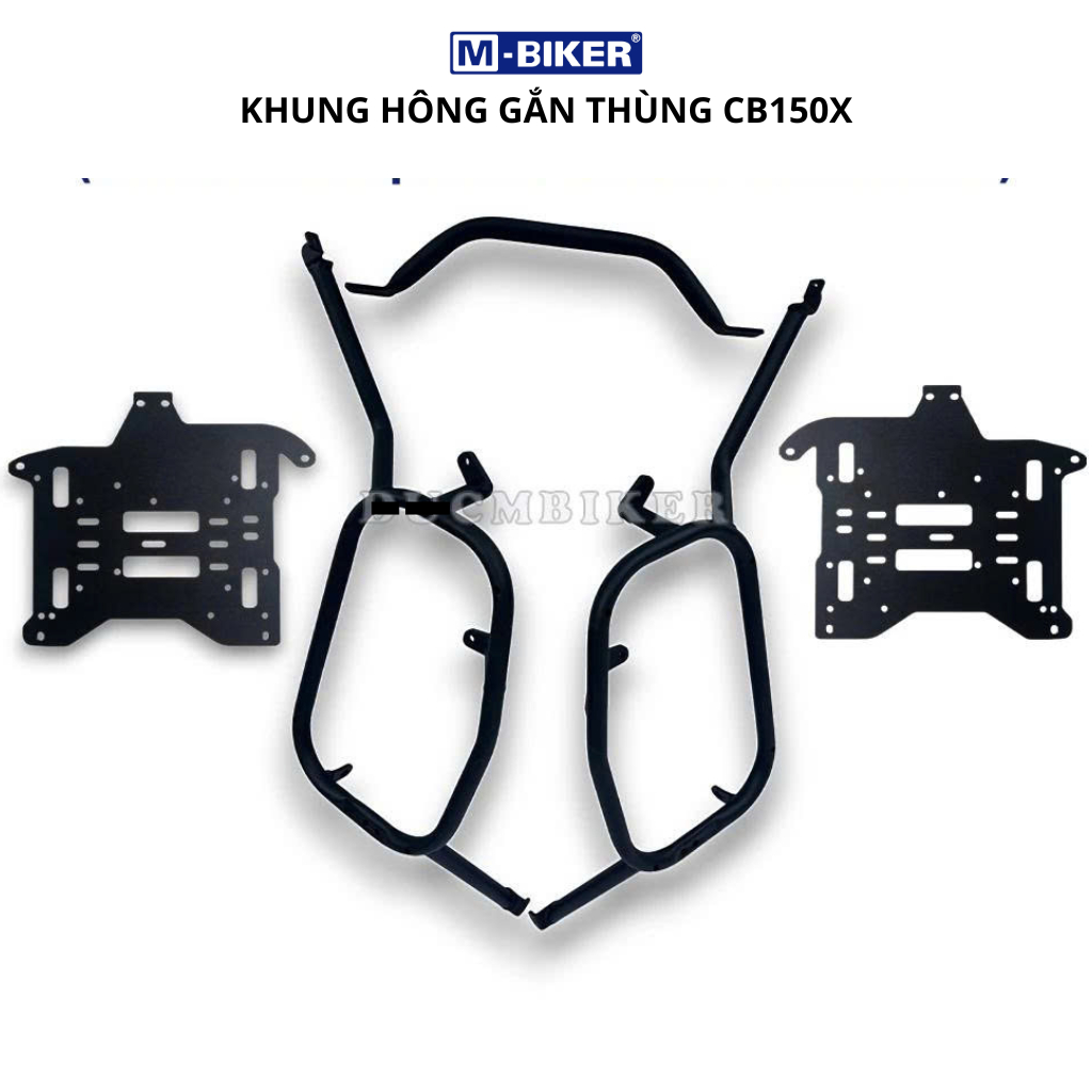 Baga khung thùng cb150x, baga sau cb150x, baga gắn thùng nhôm cb150x chất liệu thép, sơn tĩnh điện