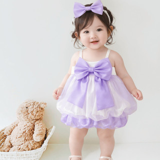 Bộ đồ voan nơ bé gái từ 3-16kg, tặng cài ngọc B2DV9- Vải voan phối lụa mềm, không gây ngứa