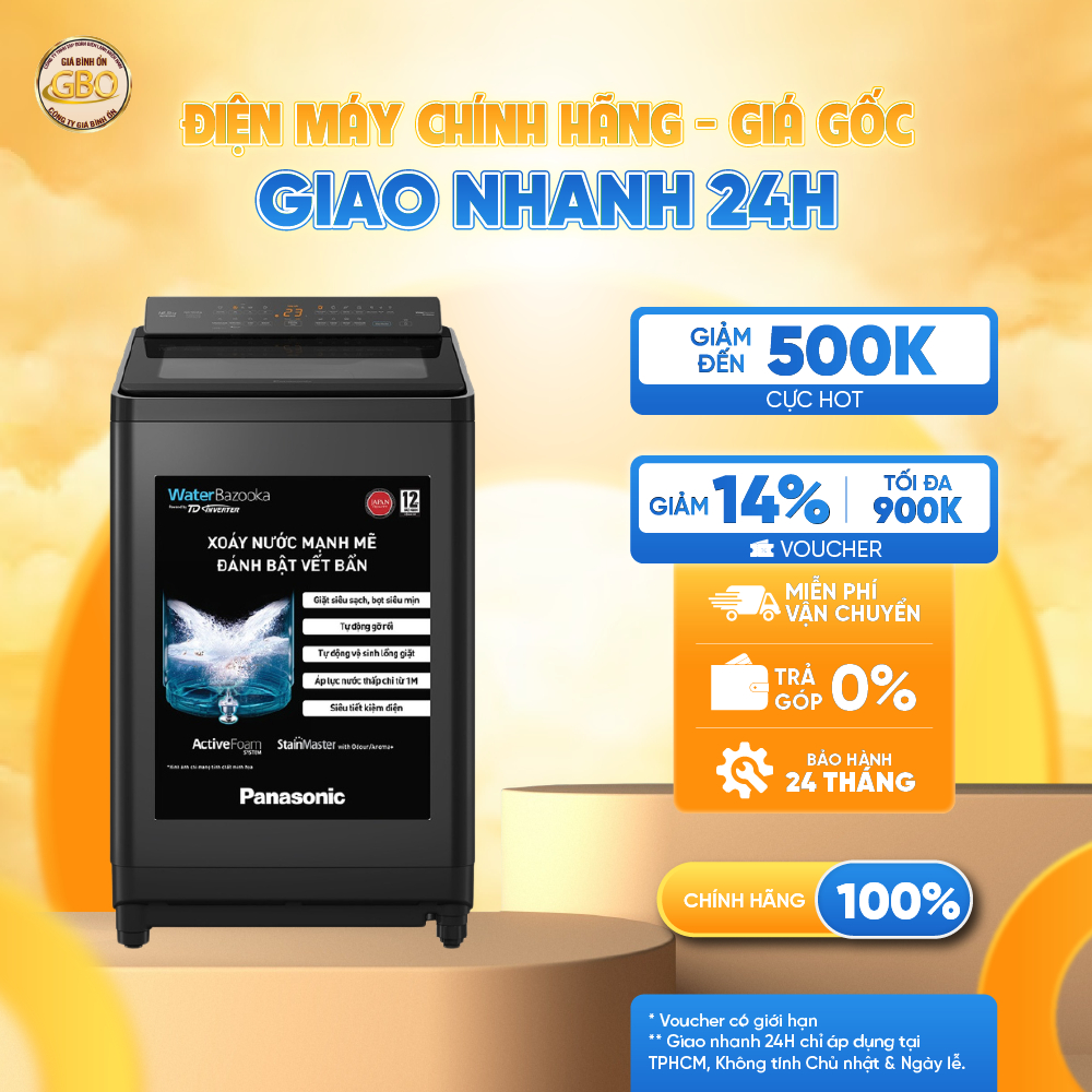 NA-FD125X3BV - Máy Giặt Panasonic Inverter 12.5 Kg