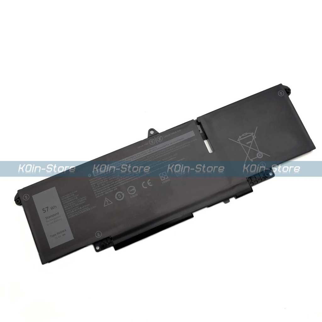 Pin laptop Dell Latitude 7340 7440 7640 66DWX FH97R 0HYH8 0CTJJ6 57Wh Zin