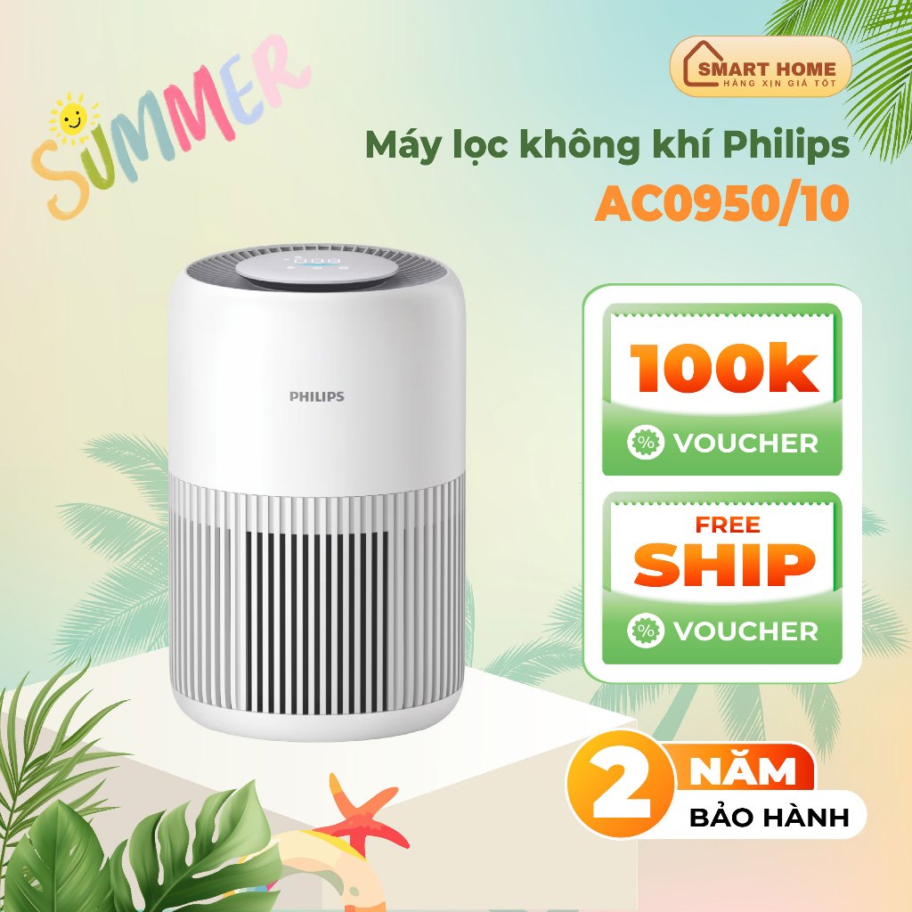 Máy lọc không khí Philips AC0950/10 23W | Hàng chính hãng | Bảo hành 2 năm toàn quốc.