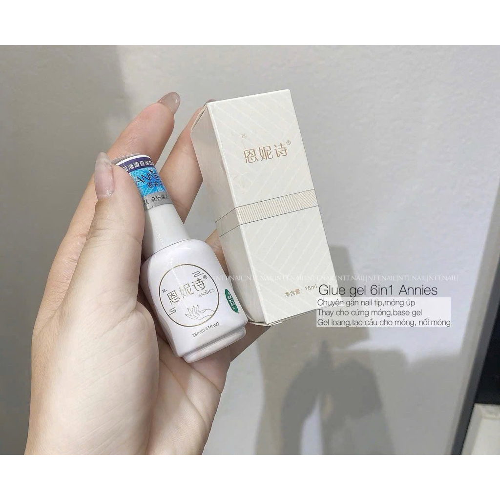 Gel 6in1 Annies gắn móng úp,cứng,loang,tạo cầu... làm móng