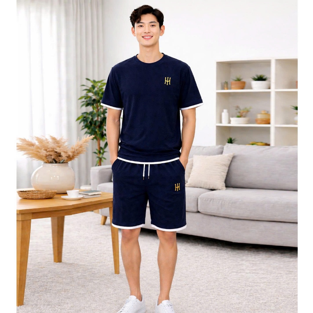 Bộ Thể Thao Cổ Tròn Nam Chất Tổ Ong Thấm Hút Mồ Hôi, Bộ Đồ Nam Co Giãn Trẻ Trung Big Size Đến 100kg 