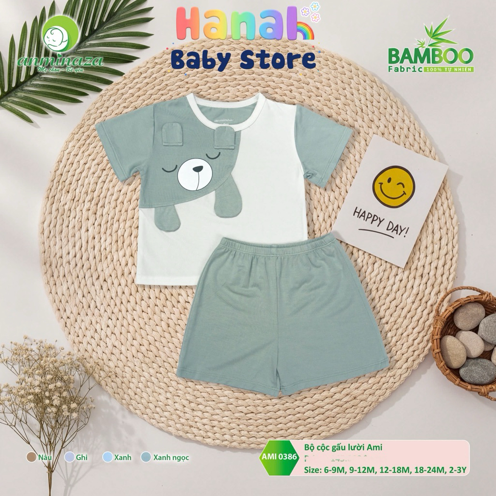 Bộ cộc gấu lười Anminaza