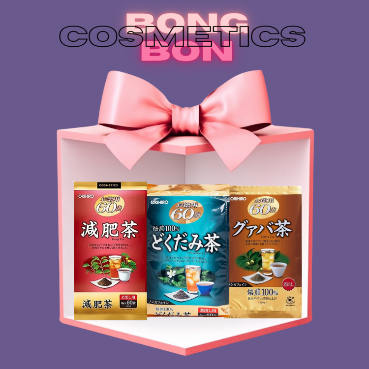 Trà ORIHIRO Thảo Dược, Diếp Cá và Lá Ổi Genpi Tea, Dokudami Tea và Guava Tea