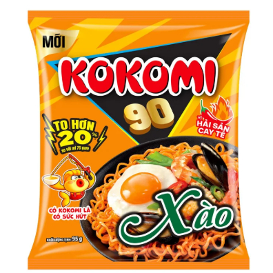 Lốc 10 gói Mì Kokomi đại xào hải sản cay tê 95g