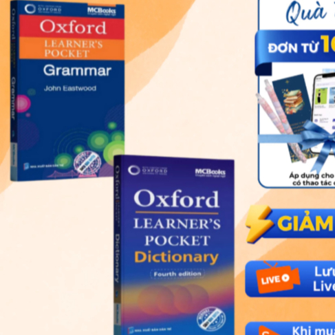Sách - Combo 2 quyển - Oxford Learner’s Pocket Grammar + Dictionary (Ngữ pháp + Từ điển) - MC