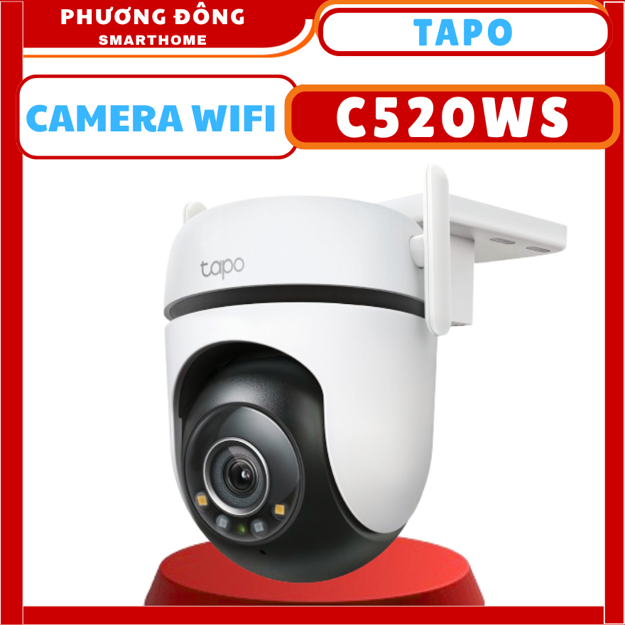 CAMERA WIFI NGOÀI TRỜI TAPO C520WS 2K 4MP - Tầm Nhìn Bao Quát 360, Ban Đêm Có Màu, Báo Động Âm Thanh