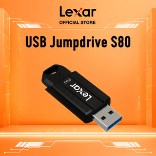 USB 3.2 Lexar JumpDrive S80 64GB - 128GB, 150MB/s, Bảo Mật AES 256-bit, Nắp Rút, Tương thích PC/ MAC