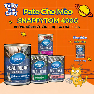 (Combo 4 Tặng 1) Pate Lon Cho Mèo Snappy Tom 400g Đa Dạng Hương Vị