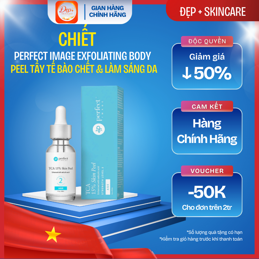 Dung dịch peel toàn thân perfect image Exfoliating Body Peel loại bỏ tế bào chết & làm sáng da