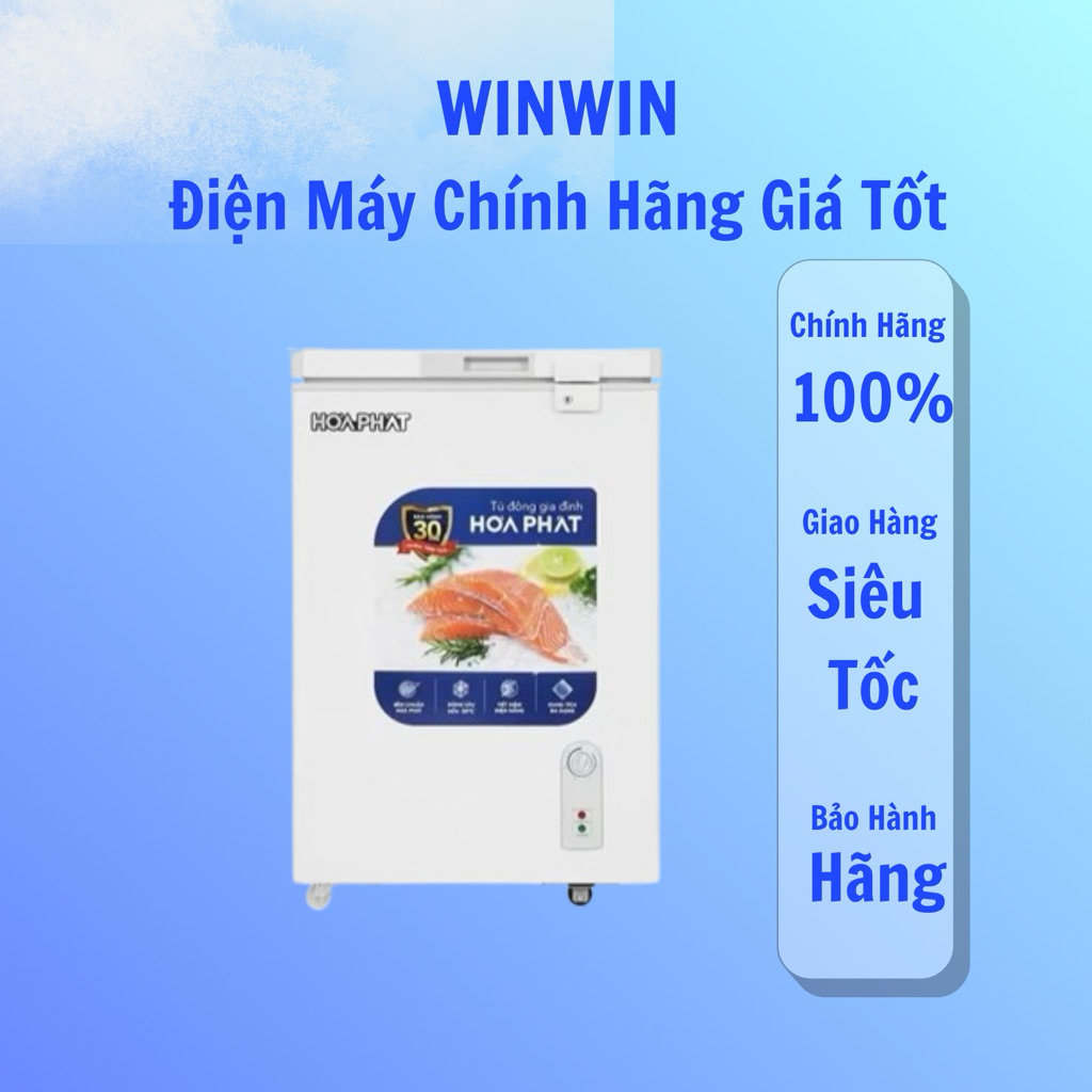 Tủ đông Hòa Phát 107 Lít HPF AD6107 - Tủ đông mini - Bảo hành chính hãng