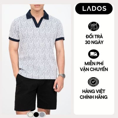 Áo Thun Polo Pique Basic Nam LADOS-9236 Thiết Kế Trụ V Chất Thun Dệt Kim Cương Cao Cấp Form Regular