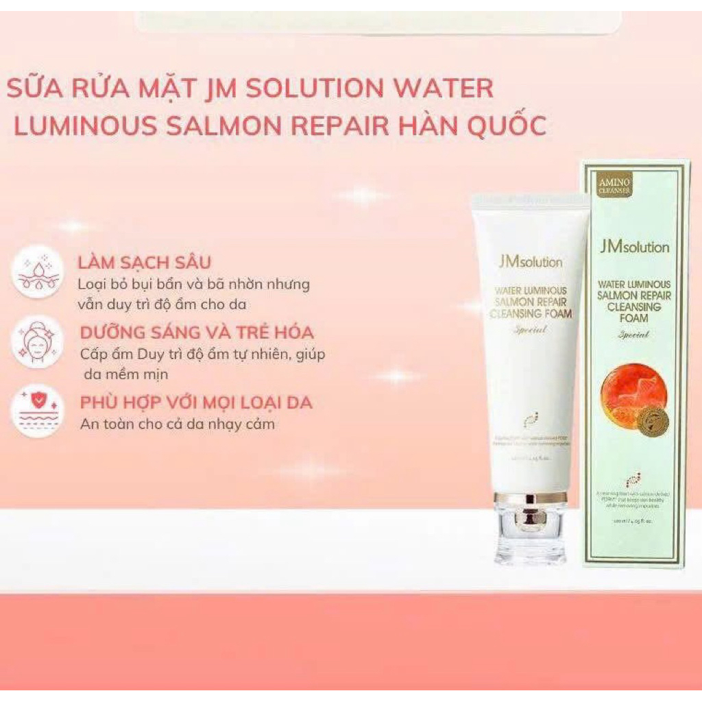 sữa rửa mặt JM PDRN Cá Hồi