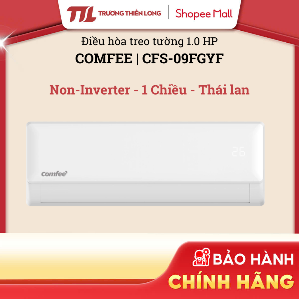 CFS-09FGYF | CFS-12FGYF | CFS-18FGYF | CFS-24FGYF | CFS-13FWFF-V - Máy Lạnh Comfee 1 Chiều [FREESHIP