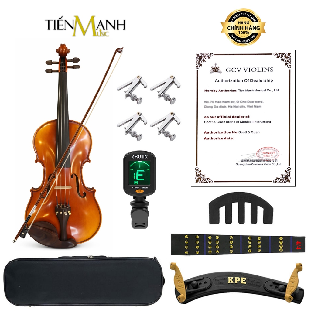 [Chính Hãng] Đàn Violin Cremona GCV-150 Size 4/4 - Vĩ Cầm, Violon GCV150