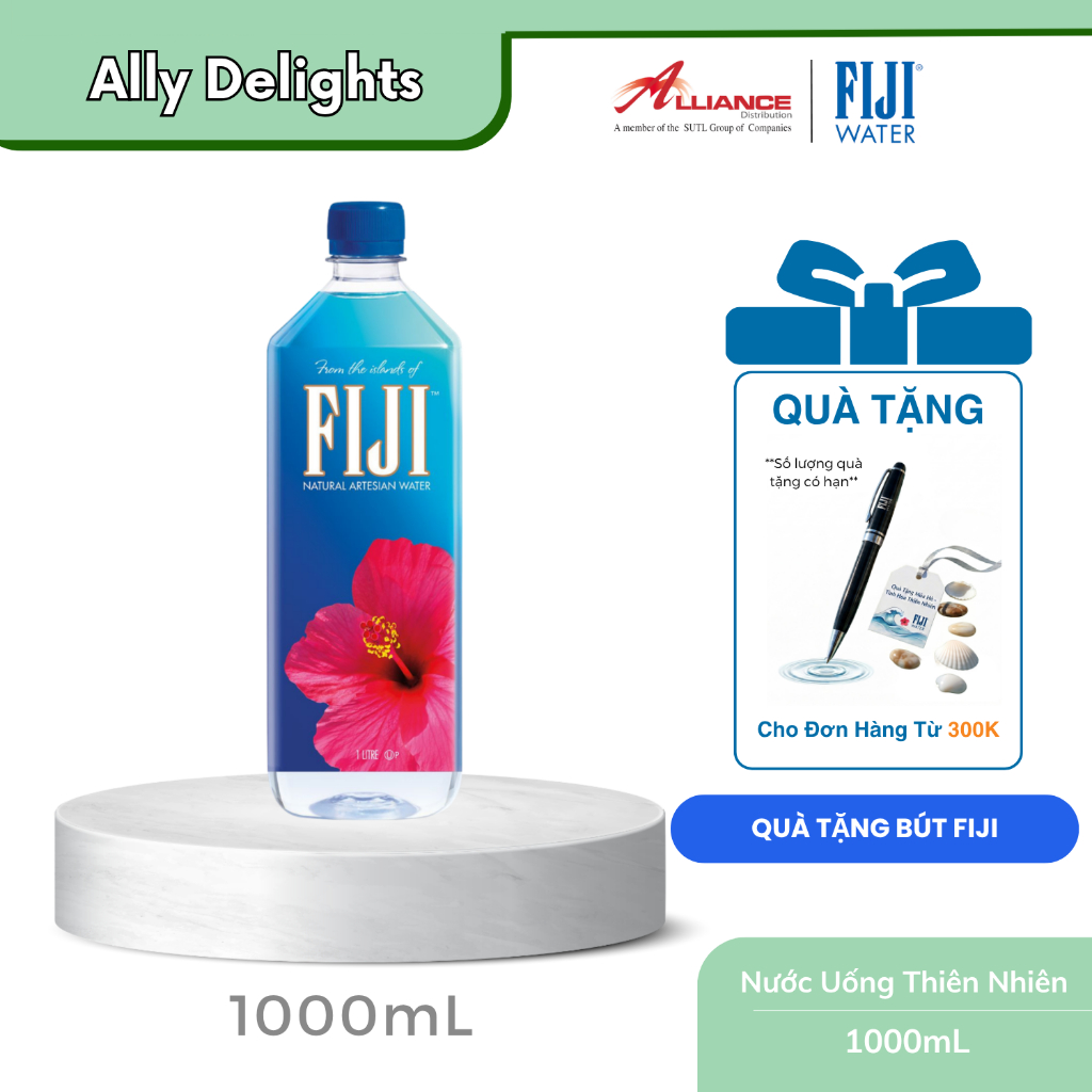[Earth's Finest Water] Nước khoáng nhập khẩu Fiji 1L thương hiệu cao cấp số 1 tại Mỹ