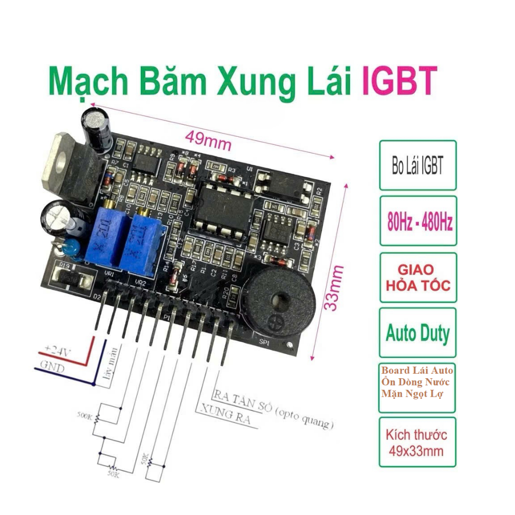 [ TPHCM ] Mạch Lái IGBT V4 “ Lái IGBT Auto  Mặn Ngọt Lợ Phèn “Loa Lớn Kêu To