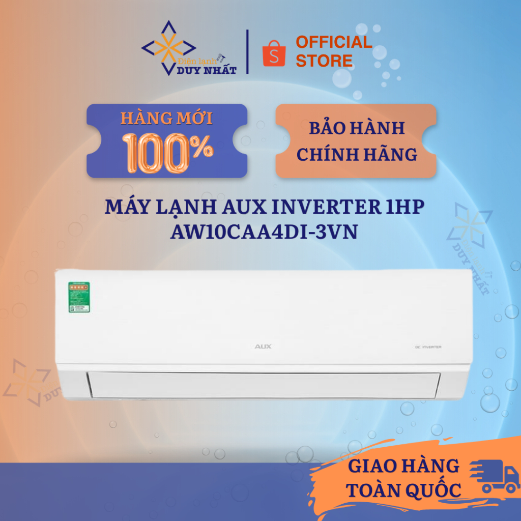Máy lạnh Aux Inverter 1HP AW10CAA4DI-3VN Chính hãng