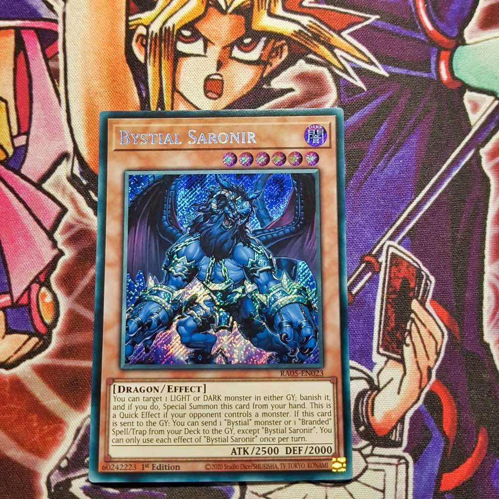 Thẻ bài Yugioh chính hãng | Bystial Saronir | RA05 Super, Ultra, Secret Rare.