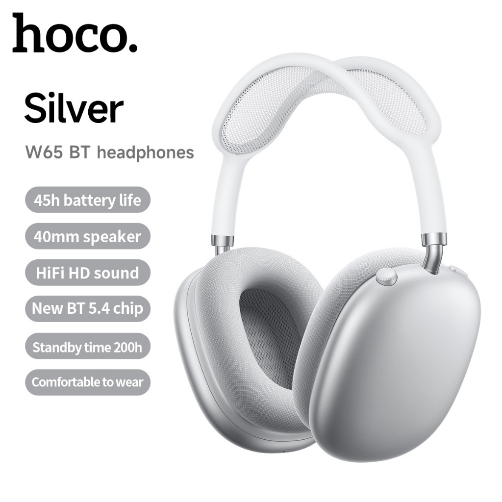 Tai nghe bluetooth chụp tai Hoco W65 Có khe cắm thẻ nhớ và chân cắm 3.5