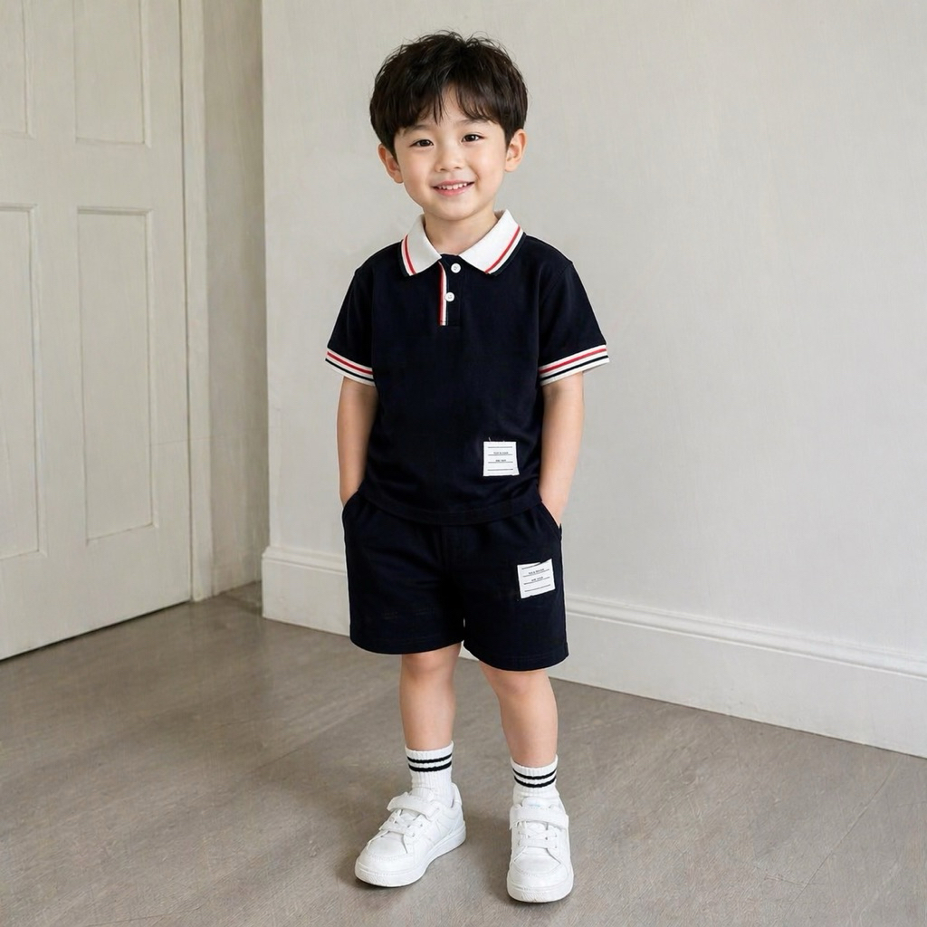 Bộ polo bé trai 2-8y