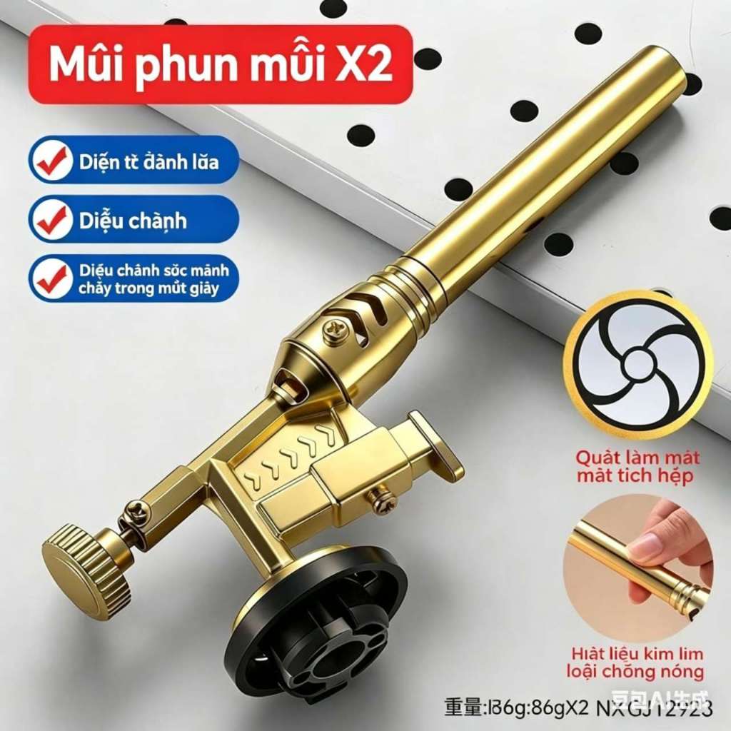 HCM- Khò Gas 8816 – Đánh Lửa Tự Động, Đầu Nòng Cách Nhiệt, Ngọn Lửa Nhọn Mạnh, Ứng Dụng Mọi Công Việ