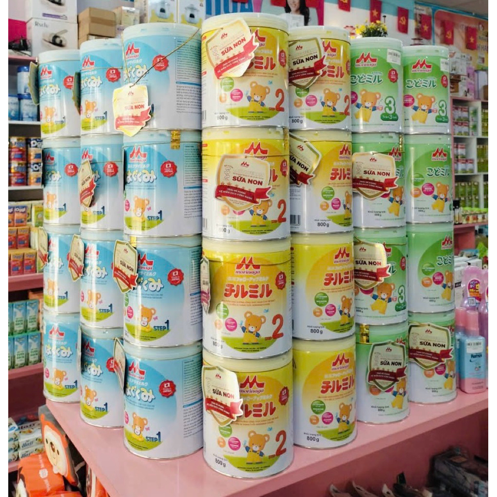 combo 2h sữa morinaga S2-800g (6-36 tháng) date mới nguyên đai