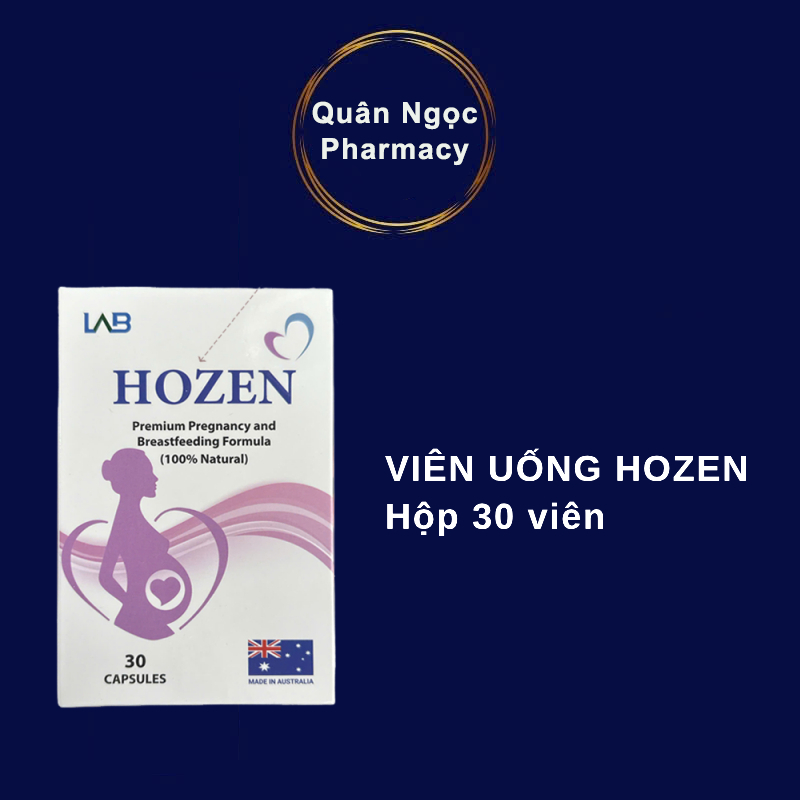 (Mẫu Mới) Viên uống Hozen – Cung cấp DHA, EPA, vitamin và khoáng chất cho mẹ bầu, hỗ trợ sức khỏe th