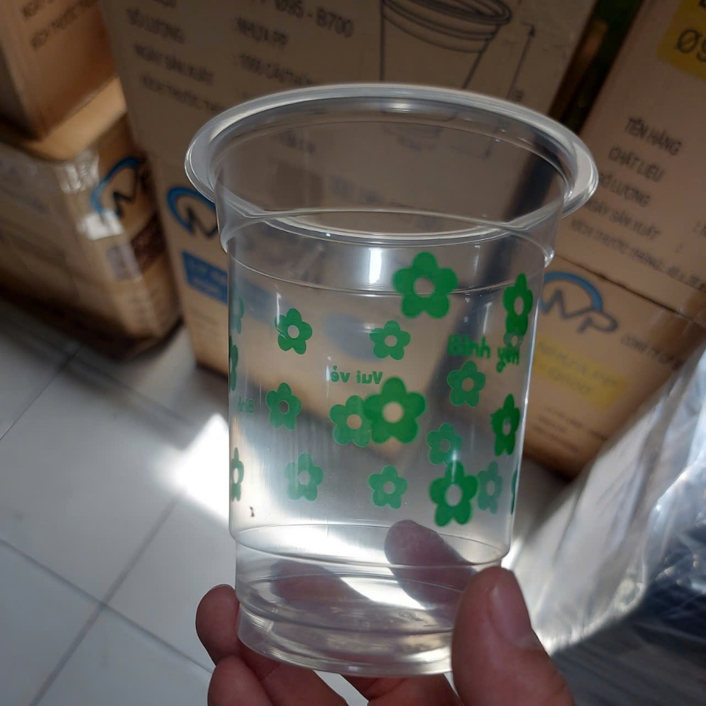 50 ly pp 500ml MẪU HOA LÁ, ly pp 650ml, ly pp700ml, ly pp 360ml MẪU IN SẴN LY IN SẴN