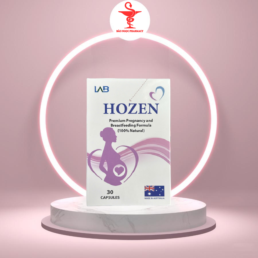 Viên uống Hozen – Cung cấp DHA, EPA, vitamin và khoáng chất cho mẹ bầu, hỗ trợ sức khỏe thai kỳ (Lọ 