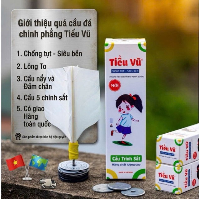 10 Cầu trinh phẳng CÁNH TO Tiểu Vũ (đinh ren chống tụt 99%)