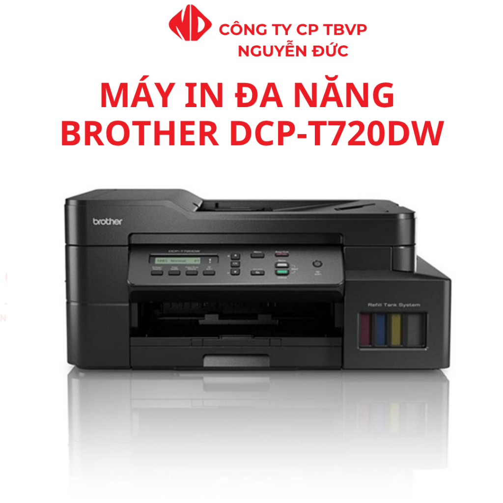 MÁY IN ĐA NĂNG BROTHER DCP-T720DW, IN PHUN MÀU TIẾP MỰC NGOÀI - CHÍNH HÃNG