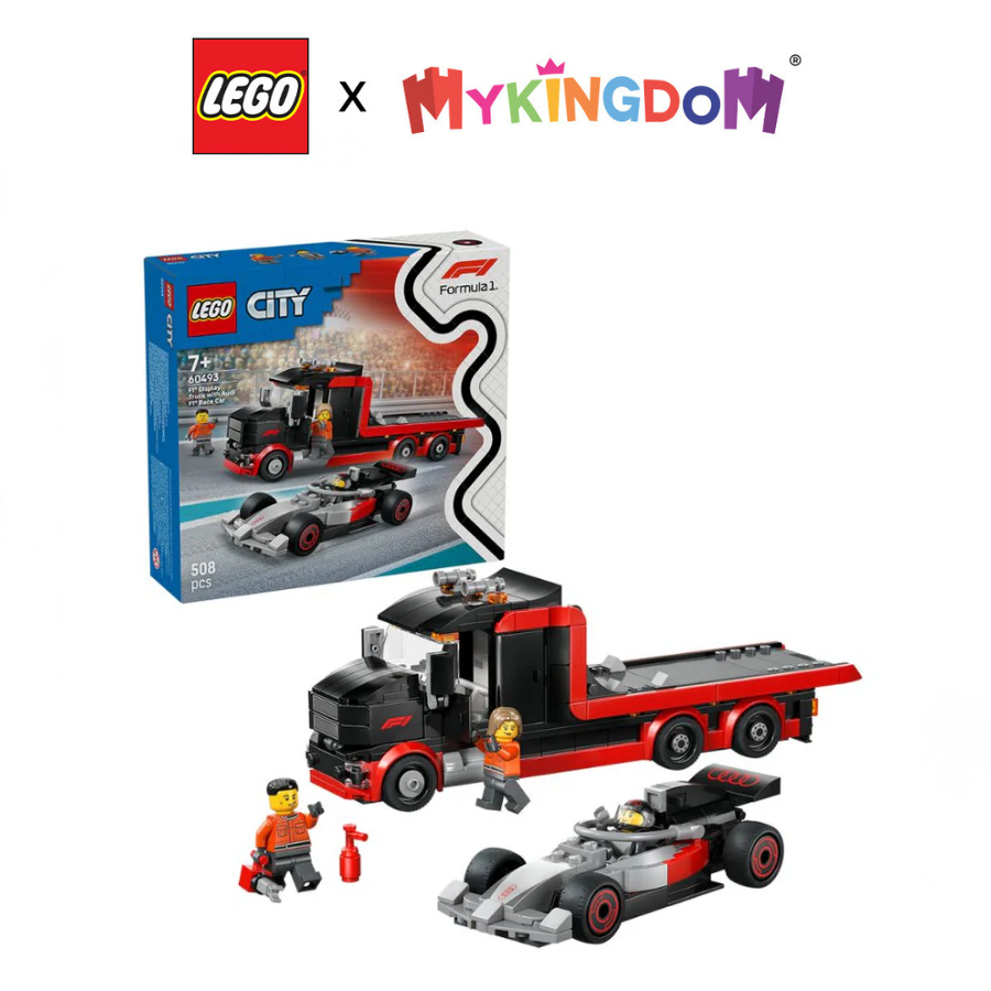 Đồ Chơi Lắp Ráp Xe Tải Trưng Bày F1 Kèm Xe Đua Audi F1 LEGO CITY 60493 (508 Chi Tiết)