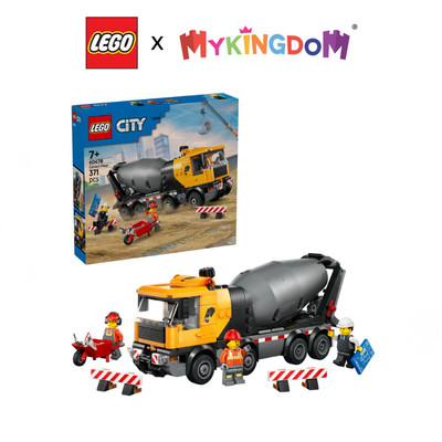 Đồ Chơi Lắp Ráp Xe Trộn Xi Măng LEGO CITY 60478 (371 chi tiết)